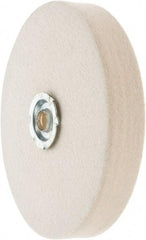 Value Collection - 6" Diam x 1" Thick Unmounted Buffing Wheel - 1 Ply, Polishing Wheel, 1" Arbor Hole, Medium Density - Best Tool & Supply