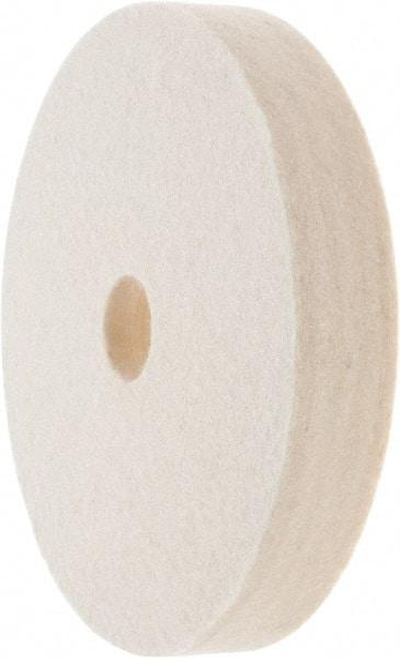 Value Collection - 6" Diam x 1" Thick Unmounted Buffing Wheel - 1 Ply, Polishing Wheel, 1" Arbor Hole, Soft Density - Best Tool & Supply