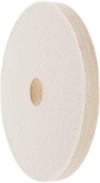 Value Collection - 6" Diam x 1/2" Thick Unmounted Buffing Wheel - 1 Ply, Polishing Wheel, 1" Arbor Hole, Medium Density - Best Tool & Supply