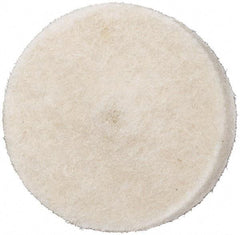 Value Collection - 1/2" Diam x 1/8" Thick Unmounted Buffing Wheel - 1 Ply, Polishing Wheel, 1/8" Arbor Hole, Medium Density - Best Tool & Supply