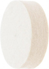 Value Collection - 2" Diam x 1/2" Thick Unmounted Buffing Wheel - 1 Ply, Polishing Wheel, 1/2" Arbor Hole, Medium Density - Best Tool & Supply