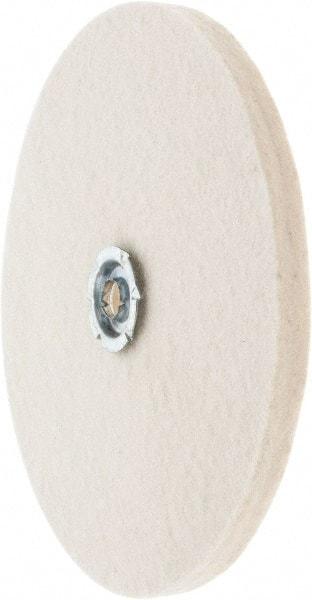 Value Collection - 8" Diam x 1/2" Thick Unmounted Buffing Wheel - 1 Ply, Polishing Wheel, 1" Arbor Hole, Soft Density - Best Tool & Supply