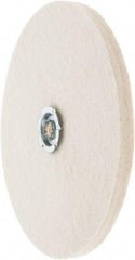 Value Collection - 8" Diam x 1/2" Thick Unmounted Buffing Wheel - 1 Ply, Polishing Wheel, 1" Arbor Hole, Soft Density - Best Tool & Supply