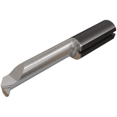 Iscar - 6mm Min Bore Diam, 30mm Max Bore Depth, 6mm Shank Diam, Profile Boring Bar - 0.006" Corner Radius, Right Hand Cut, Solid Carbide, TiAlN/TiN Finish - Exact Industrial Supply