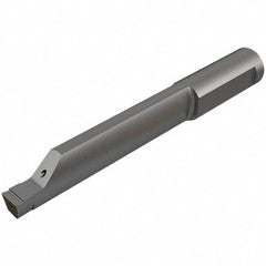 Iscar - 5mm Groove Width, 20mm Min Hole Diam, 25mm Max Hole Depth, Face Grooving Tool - 45mm OAL, Solid Carbide, TiAlN/TiN Finish - Exact Industrial Supply