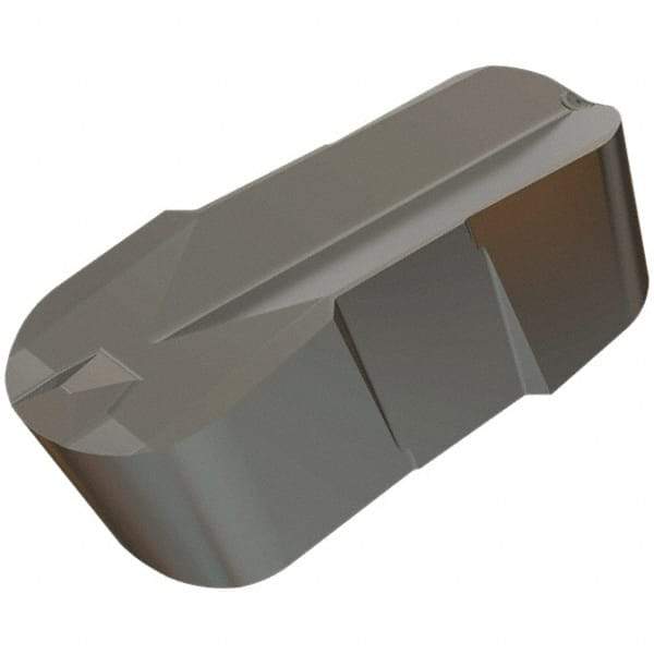 Iscar - 400200GIP E Grade IC5010, 4mm Cutting Width Carbide Grooving Insert - 2mm Max Depth of Cut, Neutral, 2mm Corner Radius, TiCN/Al2O3/TiN Finish - Best Tool & Supply