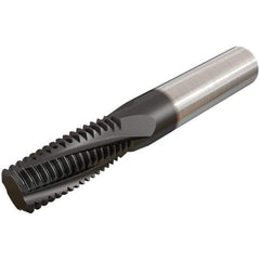 Iscar - G1/8-28 BSP, 0.3071" Cutting Diam, 3 Flute, Solid Carbide Helical Flute Thread Mill - Internal/External Thread, 14.1mm LOC, 64mm OAL, 8mm Shank Diam - Best Tool & Supply