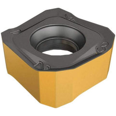 Iscar - S865 SNMU1305 Grade IC810 Carbide Milling Insert - AlTiN/TiN Finish, 0.2165" Thick, 13mm Inscribed Circle, 0.5mm Corner Radius - Best Tool & Supply