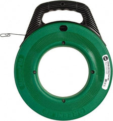 Greenlee - 240 Ft. Long x 1/8 Inch Wide, Steel Fish Tape - 400 Lb. Pulling Strength, Includes Case - Best Tool & Supply