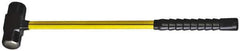 NUPLA - 6 Lb Head, 16" Long Sledge Hammer - Steel Head, 1-3/4" Face Diam, 5-7/8" Long Head, Fiberglass Handle - Best Tool & Supply