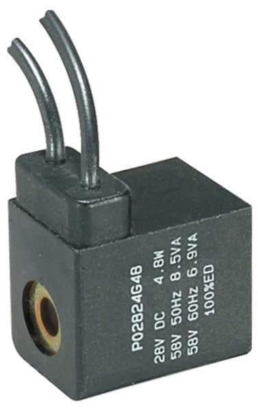 Parker - 12 DC Volt, Class F, Solenoid Coil - 5.5 Watt, IP 65 Enclosure, Use with Parker B Series Viking Valve - Best Tool & Supply