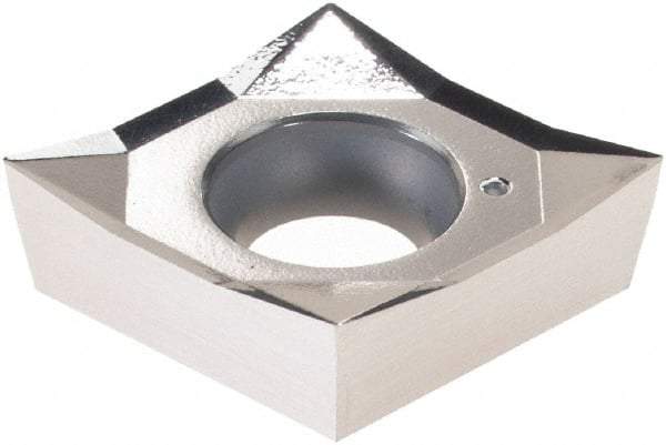 Vargus - CCGT430.5 AF Grade V12K Carbide Turning Insert - 80° Diamond, 1/2" Inscr Circle, 3/16" Thick, 0.0079" Corner Radius - Best Tool & Supply