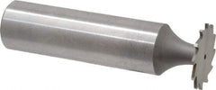 Whitney Tool Co. - 5/8" Diam x 1/32" Face Width, Cobalt, 12 Teeth, Shank Connection Woodruff Keyseat Cutter - Uncoated, 2-1/32" OAL x 1/2" Shank, Straight Teeth - Best Tool & Supply