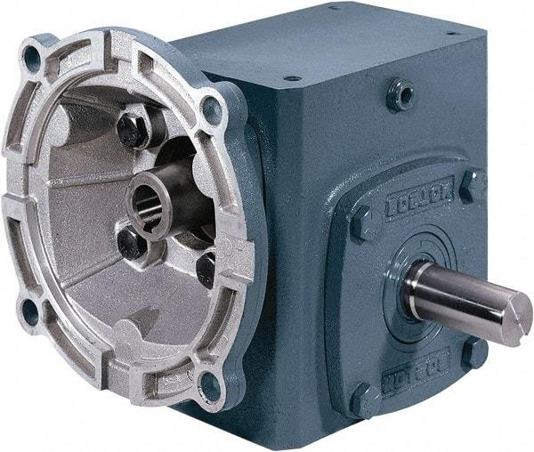 Boston Gear - 1 Centerline Distance, 15:1, 117 RPM Output, 0.33 Input Horsepower, 146 Lbs. Max Torque, Speed Reducer - Part No. F710-15-B5-J, Single Shaft Right, 5/8" Bore, 2.31" High, 56C NEMA - Best Tool & Supply