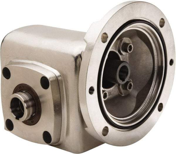 Boston Gear - 2.06 Centerline Distance, 20:1, 88 RPM Output, 1.4 Input Horsepower, 892 Lbs. Max Torque, Speed Reducer - Part No. SSHF72120KB5HSP20, 1-1/4" Shaft Diam, Hollow Shaft, 5/8" Bore, 4.34" High, 56C NEMA - Best Tool & Supply