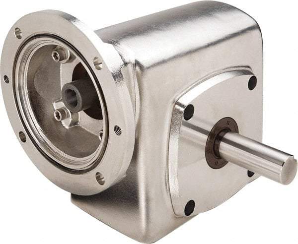 Boston Gear - 1-3/4 Centerline Distance, 60:1, 29 RPM Output, 0.35 Input Horsepower, 527 Lbs. Max Torque, Speed Reducer - Part No. SSF71860KB5JS, Single Shaft Right, 5/8" Bore, 3.81" High, 56C NEMA - Best Tool & Supply