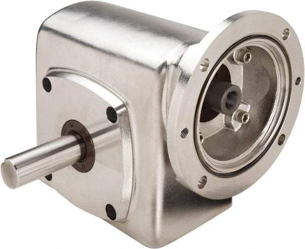 Boston Gear - 2.06 Centerline Distance, 20:1, 88 RPM Output, 1.4 Input Horsepower, 892 Lbs. Max Torque, Speed Reducer - Part No. SSF72120KB5GS, Single Shaft Left, 5/8" Bore, 4.34" High, 56C NEMA - Best Tool & Supply