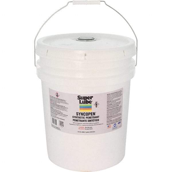 Synco Chemical - 5 Gal Pail Synthetic Penetrant - Translucent Brown, -10°F to 180°F, Food Grade - Best Tool & Supply