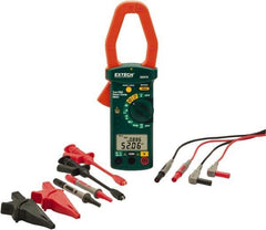 Extech - 4 Piece, Clamp Meter Test Kit - 600 Volt Max, LCD Display - Best Tool & Supply