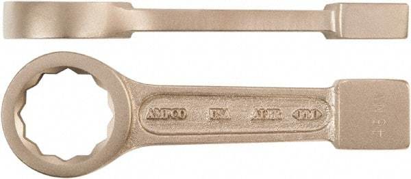 Ampco - 1-9/16" 12 Point Striking Box Wrench - Single End, 9" OAL, Aluminum Bronze, Polished Finish - Best Tool & Supply