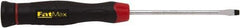 Stanley - 160mm OAL Standard Slotted Screwdriver - 75mm Blade Length, Round Shank, Ergonomic Handle - Best Tool & Supply