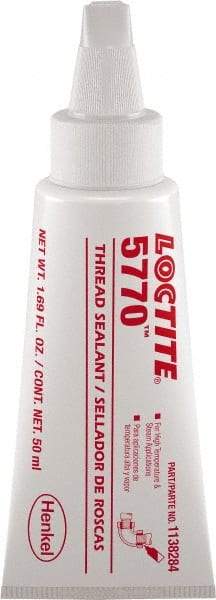 Loctite - 50 mL, White, High Strength Liquid Thread Sealant - 72 Full Cure Time - Best Tool & Supply