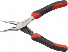 GearWrench - 5-1/5" OAL, 1-1/2" Jaw Length x 1/2" Jaw Width, Long Nose Lineman's Pliers - Short Jaw, Dual Composite Handles - Best Tool & Supply