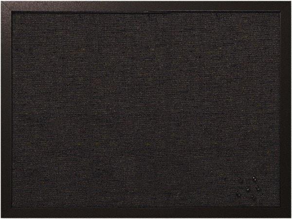 MasterVision - 17.72" Wide x 23.62" High Cork Bulletin Board - Fabric, Black - Best Tool & Supply