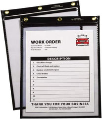 C-LINE - 15 Piece Black/Clear Shop Ticket Holder - 12" High x 9" Wide - Best Tool & Supply