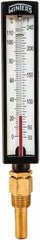 Winters - 30 to 240°F, Industrial Thermometer with Standard Thermowell - 2 Inch Immersion Length, 1.825 Inch Stem Length, 10 Inch Long, 1/2 Inch Thread - Best Tool & Supply