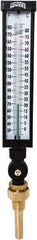 Winters - 30 to 180°F, Industrial Thermometer with Standard Thermowell - 3 Inch Immersion Length, 3-1/2 Inch Stem Length, 17 Inch Long, 3/4 Inch Thread - Best Tool & Supply