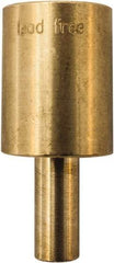 Winters - 2.01 Inch Overall Length, 3/4 Inch Thread, Brass Thermowell - 0.8 Inch Insertion Length - Best Tool & Supply