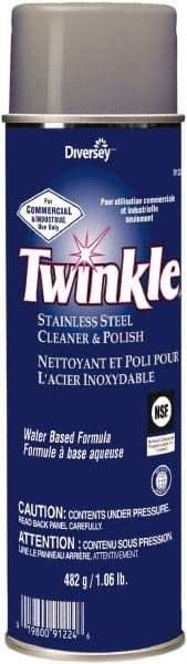 Twinkle - 17 Fluid Ounce Liquid Stainless Steel Cleaner and Polish - Unscented, Aerosol - Best Tool & Supply