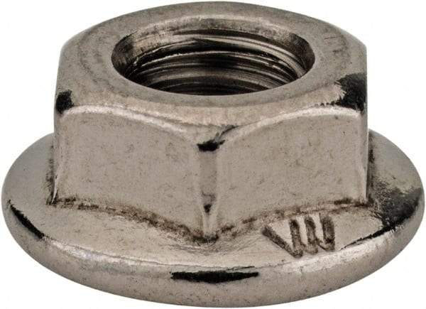 Monroe Engineering Products - M6x1.00 304 Steel Hex Flange Lock Nut - 6mm High - Best Tool & Supply