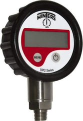 Winters - 2-1/2" Dial, 1/4 Thread, 0-1,000 Scale Range, Pressure Gauge - Lower Connection Mount, Accurate to 0.01% of Scale - Best Tool & Supply