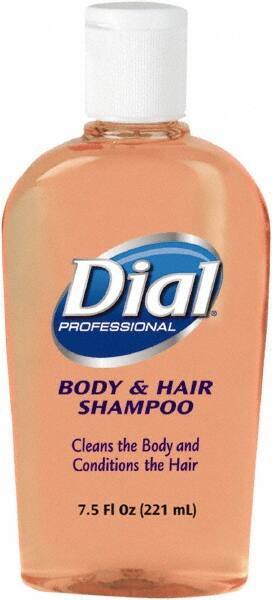 Dial - 7.5 oz Bottle Peach Hair & Body Wash - Clear Amber - Best Tool & Supply