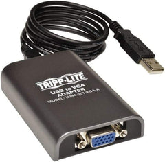 Tripp-Lite - Dual-Monitor Adapter - USB Connector, Black, Use with Cabling and Video Applications - Best Tool & Supply