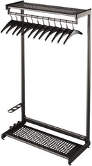 Quartet - 12 Hooks, 48" Long x 18-1/2" Deep, Steel Single Side Garment Rack - 61-1/2" High - Best Tool & Supply