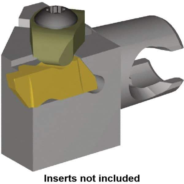 Kennametal - Insert Style NG 3R, 30mm Head Length, Right Hand Cut, External Modular Threading Cutting Unit Head - System Size KM20, 12.5mm Center to Cutting Edge, Series Top Notch - Best Tool & Supply