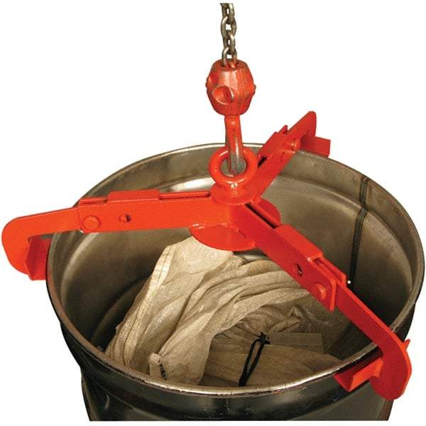 Wesco Industrial Products - 1,000 Lb Load Capacity, 30 & 55 Gal Drum Lifter - 29-1/2" Wide x 5-1/2" High, Steel Wheels - Best Tool & Supply