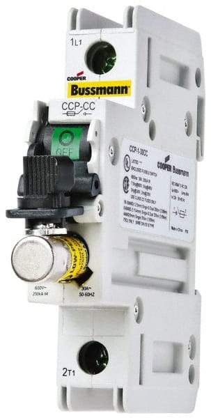 Cooper Bussmann - 125VDC & 600VAC, 2 Pole, Open Fused Cam & Disconnect Switch - 2 Wires - Best Tool & Supply