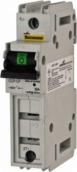 Cooper Bussmann - 1 Phase, 125VDC & 600VAC, 1 Pole, Open Fused Cam & Disconnect Switch - 1 Wire - Best Tool & Supply