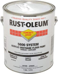 Rust-Oleum - 1 Gal Can Satin Safety Yellow Floor Coating - <100 g/L VOC Content - Best Tool & Supply