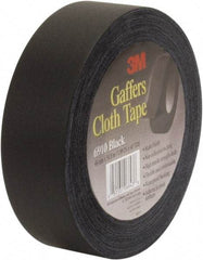 3M - 48mm x 54.8m Black Gaffers Tape - 12 mil, Rubber Adhesive, Vinyl Backing, 45 Lb/ln Tensile Strength, Series 6910 - Best Tool & Supply