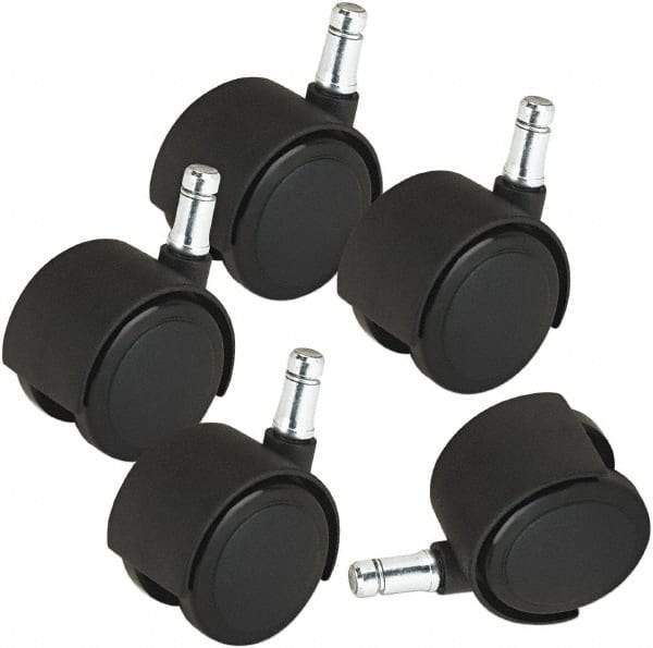 Master Caster - Matte Black Carpet Casters - For Wood & Tubular Metal Chairs & Office Furniture - Best Tool & Supply