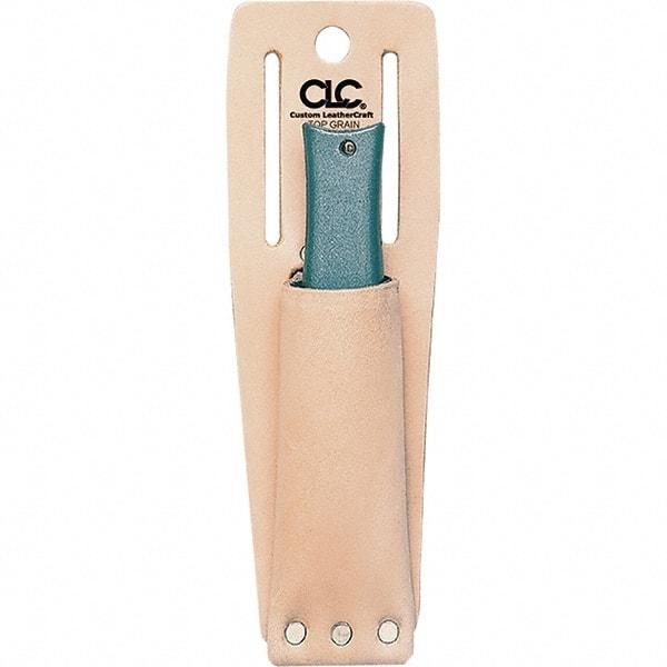 CLC - Knife Holster with 1 Pocket - Leather, Natural (Color), 2" Wide x 6" High x 1-1/4" Deep - Best Tool & Supply