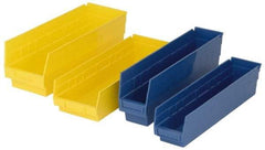 Quantum Storage - 50 Lb. Load Capacity, 23-5/8" Deep, Red Polypropylene Hopper Shelf Bin - 6" High x 6-5/8" Wide x 23-5/8" Long - Best Tool & Supply