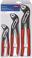 Knipex - 3 Piece Pipe Wrench & Water Pump Plier Set - Comes in Plastic Deep-Drawn Packaging - Best Tool & Supply