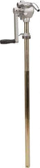 PRO-LUBE - Oil Lubrication 19 Strokes/Gal Flow Aluminum Rotary Hand Pump - For 15 to 55 Gal Container, Use with Diesel Fuel, Gasoline, Kerosene & Lubricating Oil, Do Not Use with Acids, Alkalis, Corrosive Media & Solvents - Best Tool & Supply