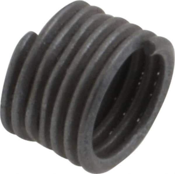 Recoil - M5x0.8 Metric Coarse, 1-1/2D, Stainless Steel Screw Locking Insert - 6-7/8 Free Coils, 7.5mm Overall Length, 6.25 to 6.8mm Outside Diameter, with Tang, Dry Film Lubricant - Exact Industrial Supply